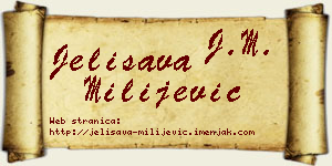 Jelisava Milijević vizit kartica